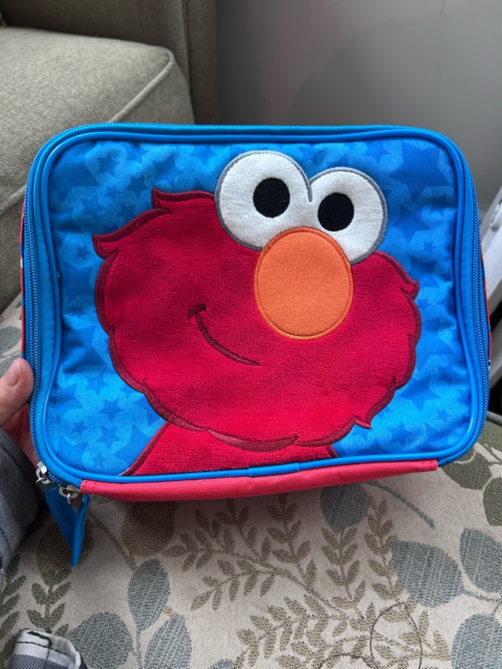 Sesame Street Blue and Red Elmo Kids Lunchbox - Picture 2 of 4